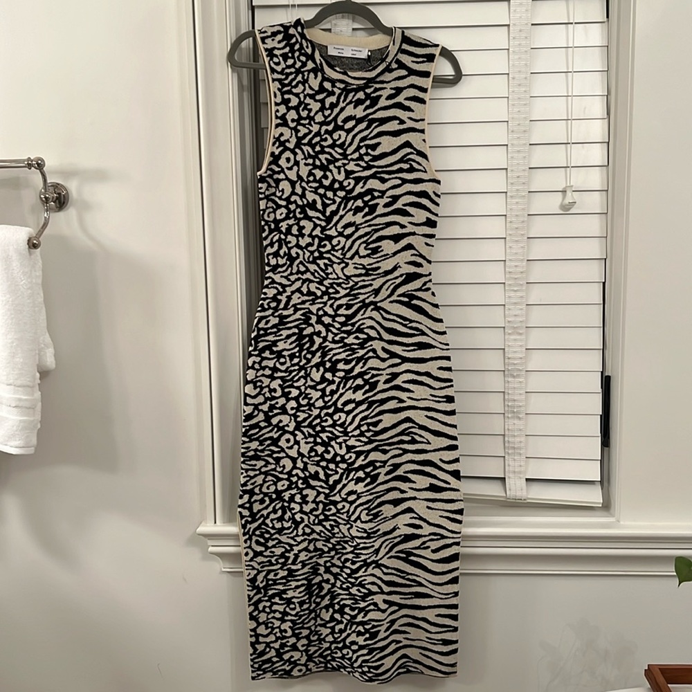 Proenza Schouler White Label animal print sleeveless dress